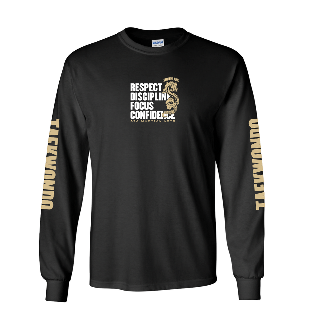 Action Unisex LS Tee in Black