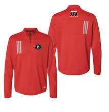 Load image into Gallery viewer, Intention Waffle 1/2 Zip Pullover in Red by adidas
