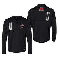 Load image into Gallery viewer, Intention Waffle 1/2 Zip Pullover in Black by adidas
